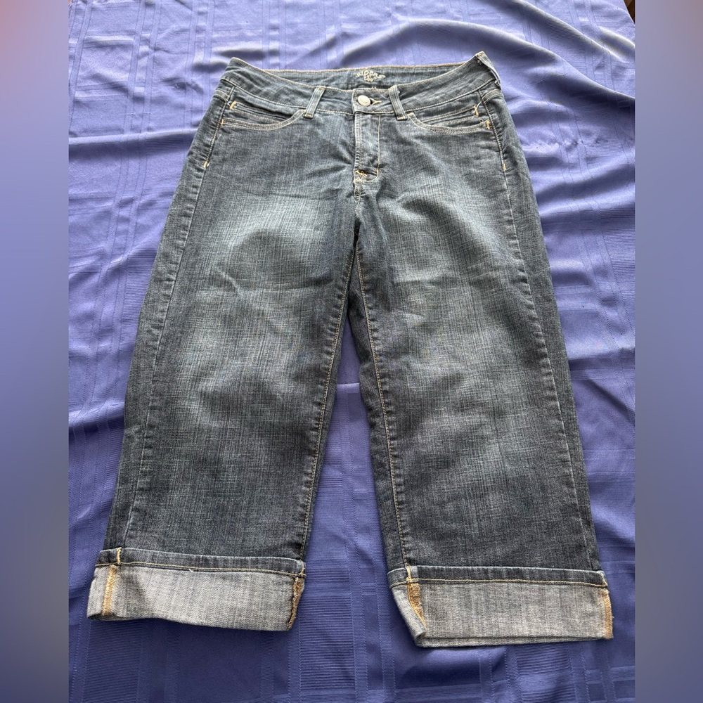 Lee Riders Dark Blue Denim Capri Jeans